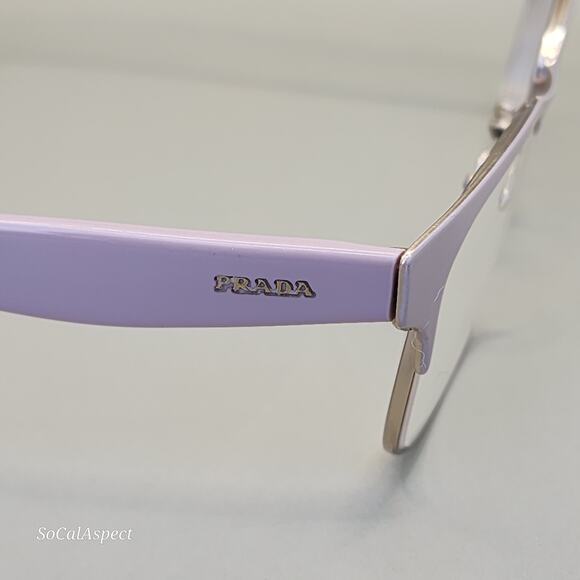 Prada Eyeglasses Frames Only, VPR 65R 53-16-140 Pink, Made in Italy - Picture 4 of 13